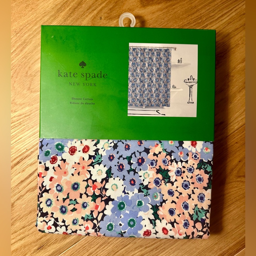 ♠️ Kate Spade Shower Curtain - floral